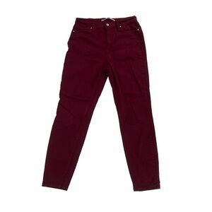 Celebrity Pink Red High Rise Ankle Skinny Jeans Size 28 Women’s